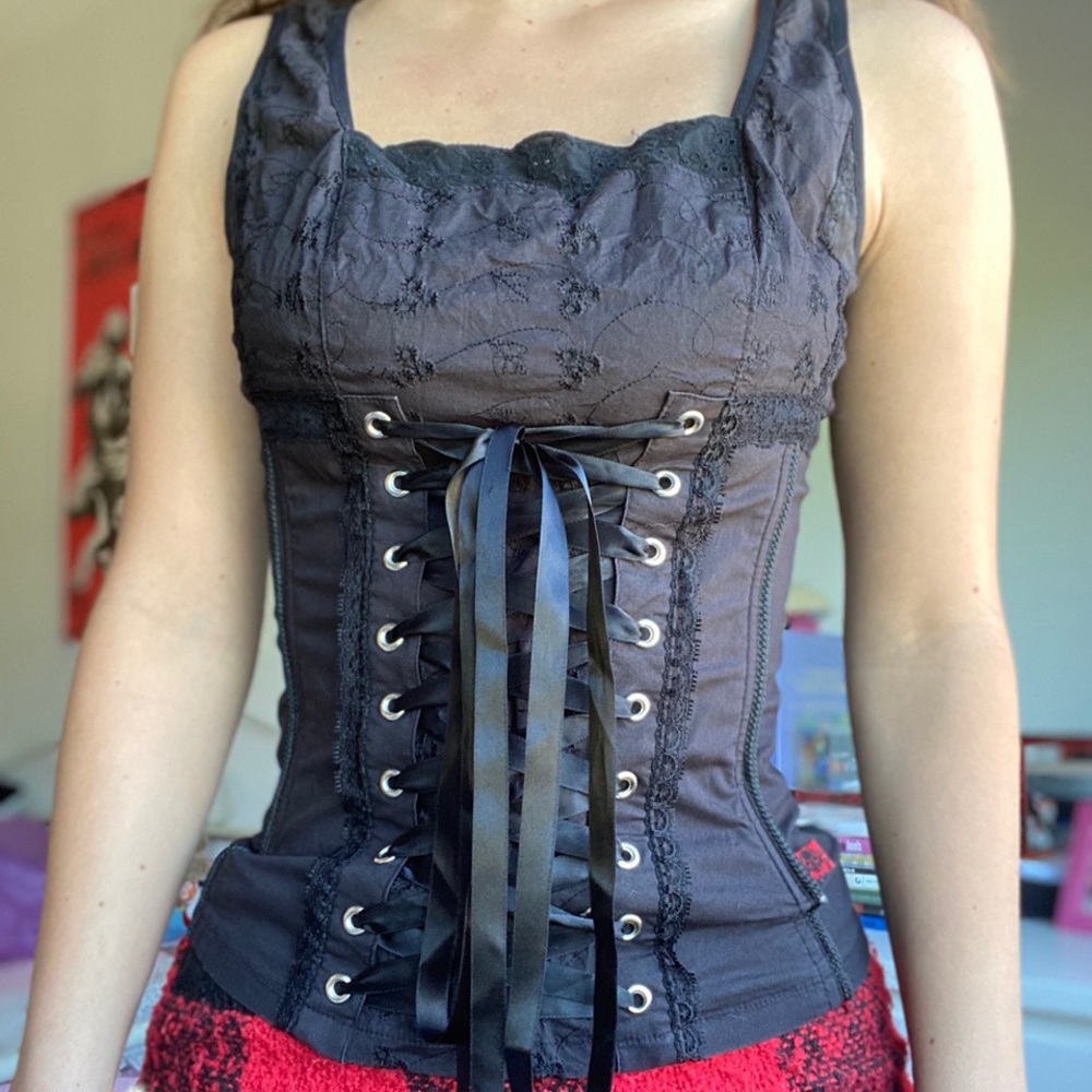 TRIPP NYC rare milkmaid corset top ๐ฆ sold - Picture 2 of 5